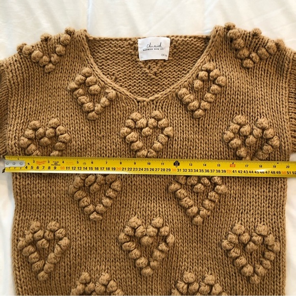 CHICWISH Knit Your Love sweater in tan brown size small - Picture 9 of 12